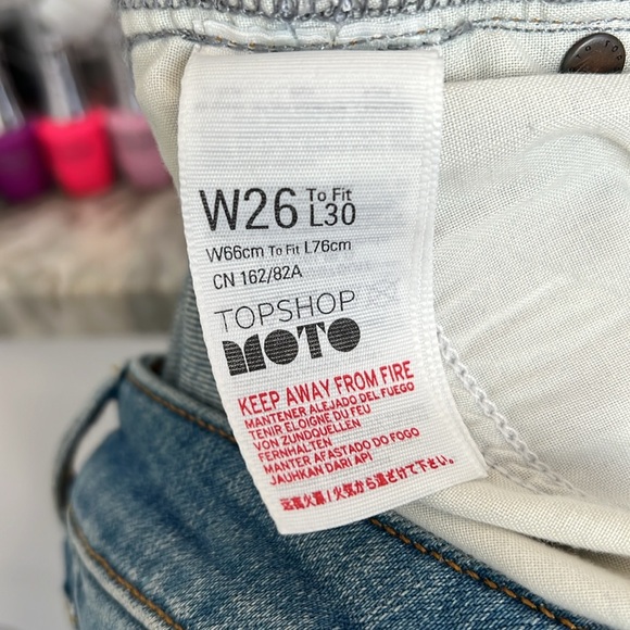 Topshop, Women’s, Mid Rise, Moto, Jeans. - Picture 7 of 13